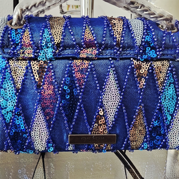 Kurt Geiger Multicolor Sequin Clutch - Picture 9 of 11
